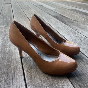 Brown Round Toe Heels